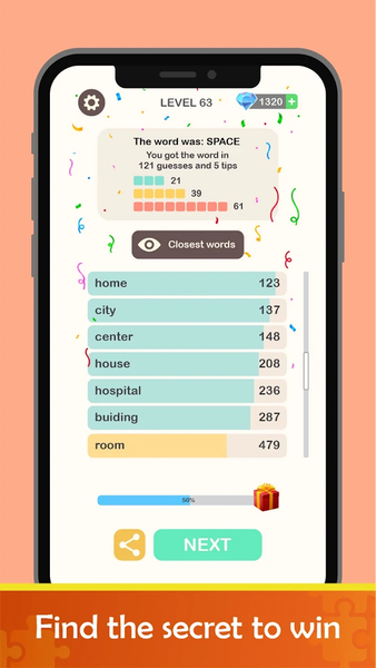 Cotexto - Similar Word - Gameplay image of android game