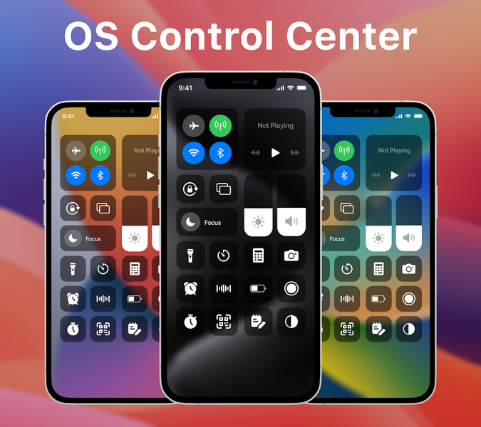 Os17 Control Center Custom - Image screenshot of android app