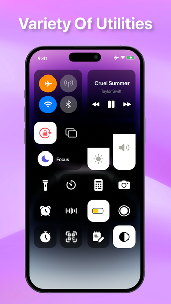 Powerful Control Center OS 17 - Image screenshot of android app