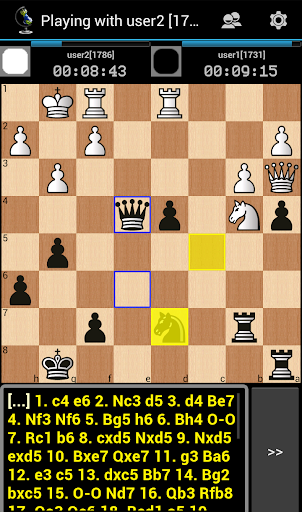 Chess ChessOK Playing Zone PGN - Gameplay image of android game