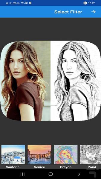 تبدیل عکس به نقاشی - Image screenshot of android app