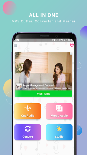 Audio MP۳ Cutter - Converter, Merger and Ringtone - عکس برنامه موبایلی اندروید