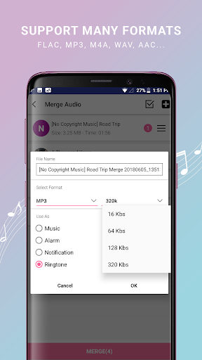 Audio MP۳ Cutter - Converter, Merger and Ringtone - عکس برنامه موبایلی اندروید