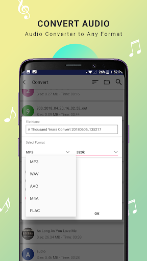 Audio MP۳ Cutter - Converter, Merger and Ringtone - عکس برنامه موبایلی اندروید
