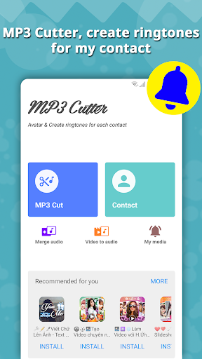 Ringtone Maker - MP3 Cutter - عکس برنامه موبایلی اندروید