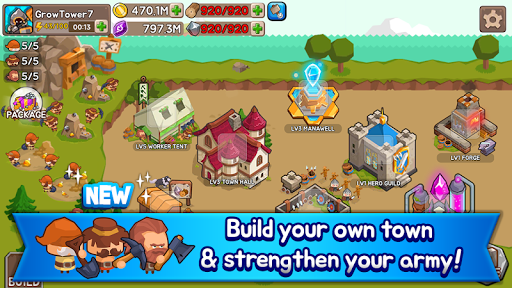 Grow Tower: Castle Defender TD - Gameplay image of android game