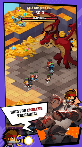 Rumble Squad: Idle Pixel RPG - عکس بازی موبایلی اندروید