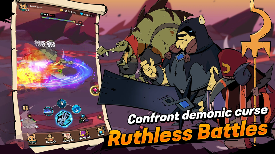 Tailed Demon Slayer : RISE - عکس بازی موبایلی اندروید