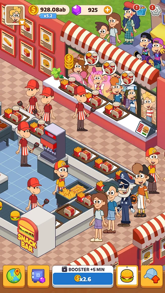 Project Snack Bar: Idle Tycoon - عکس برنامه موبایلی اندروید