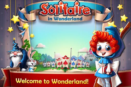 Solitaire in Wonderland - Golf Patience Card Game - Gameplay image of android game