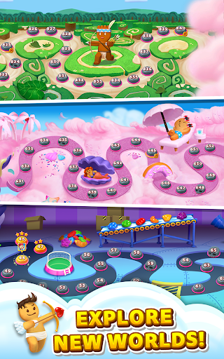 Sweet Road : Lollipop Match 3 - Gameplay image of android game