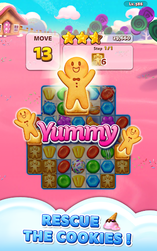 Sweet Road : Lollipop Match 3 - Gameplay image of android game