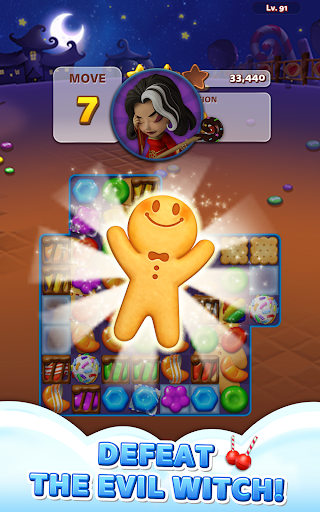 Sweet Road : Lollipop Match 3 - Gameplay image of android game