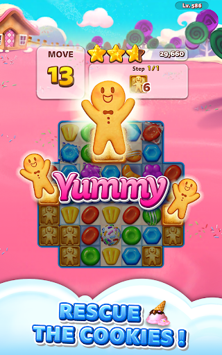 Sweet Road : Lollipop Match 3 - Gameplay image of android game