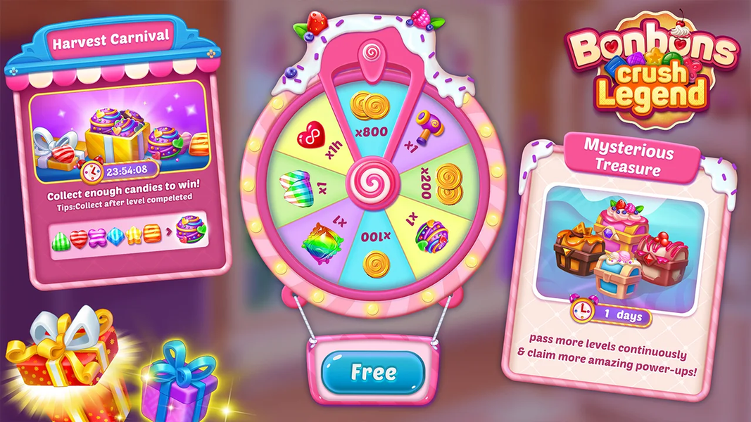 Bonbons Crush Legend - Match ۳ - عکس برنامه موبایلی اندروید
