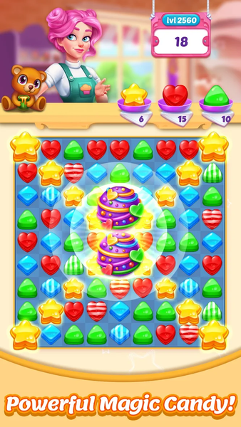 Bonbons Crush Legend - Match ۳ - عکس برنامه موبایلی اندروید