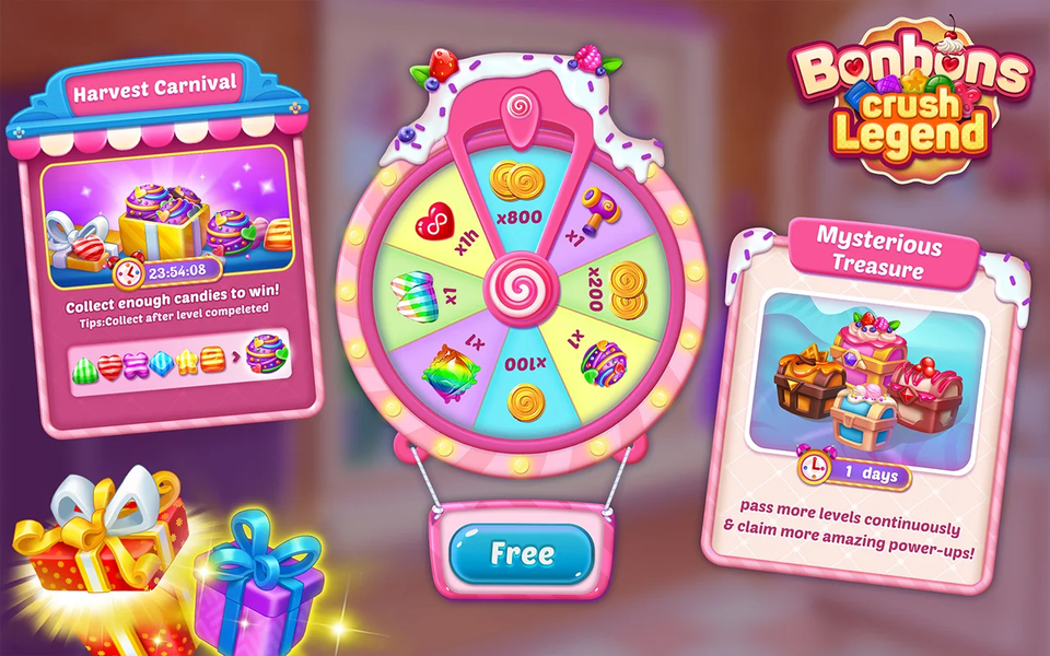 Bonbons Crush Legend - Match ۳ - عکس برنامه موبایلی اندروید