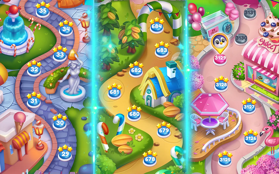 Bonbons Crush Legend - Match ۳ - عکس برنامه موبایلی اندروید