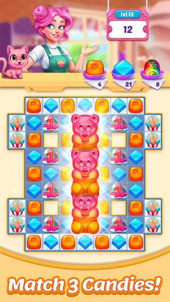 Bonbons Crush Legend - Match 3 - Image screenshot of android app