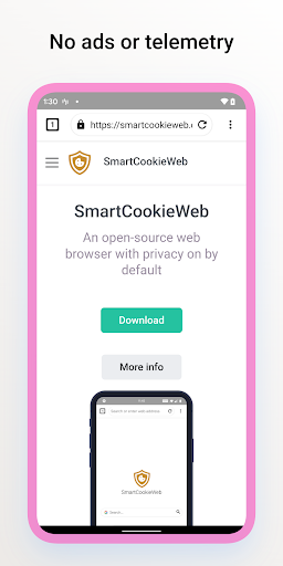 SmartCookieWeb Privacy Browser - عکس برنامه موبایلی اندروید