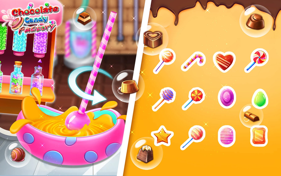 Chocolate Candy Factory - Gameplay image of android game