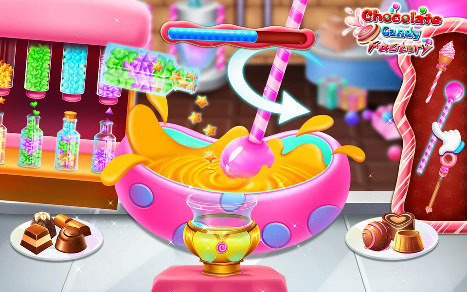 Chocolate Candy Factory - Gameplay image of android game