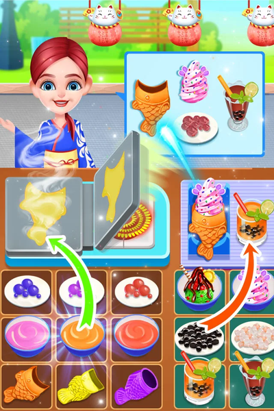 Taiyaki Make Shop - Cooking Ga - Gameplay image of android game