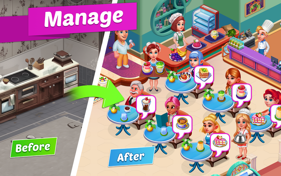 Happy Cooking: Restaurant Game - عکس بازی موبایلی اندروید