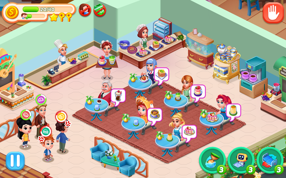 Happy Cooking: Restaurant Game - عکس بازی موبایلی اندروید