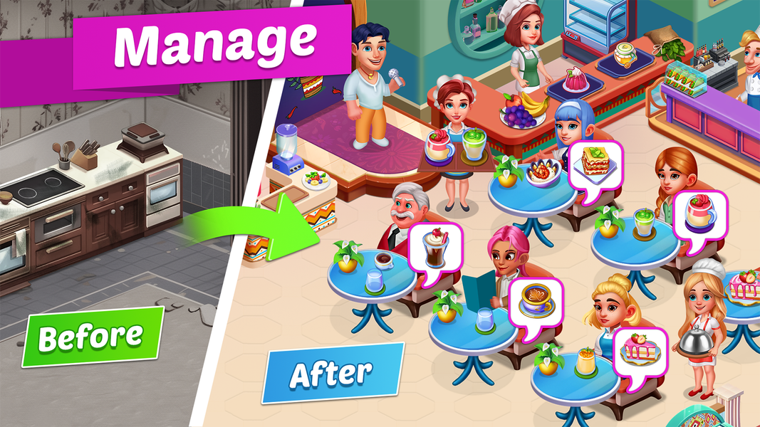 Happy Cooking: Restaurant Game - عکس بازی موبایلی اندروید