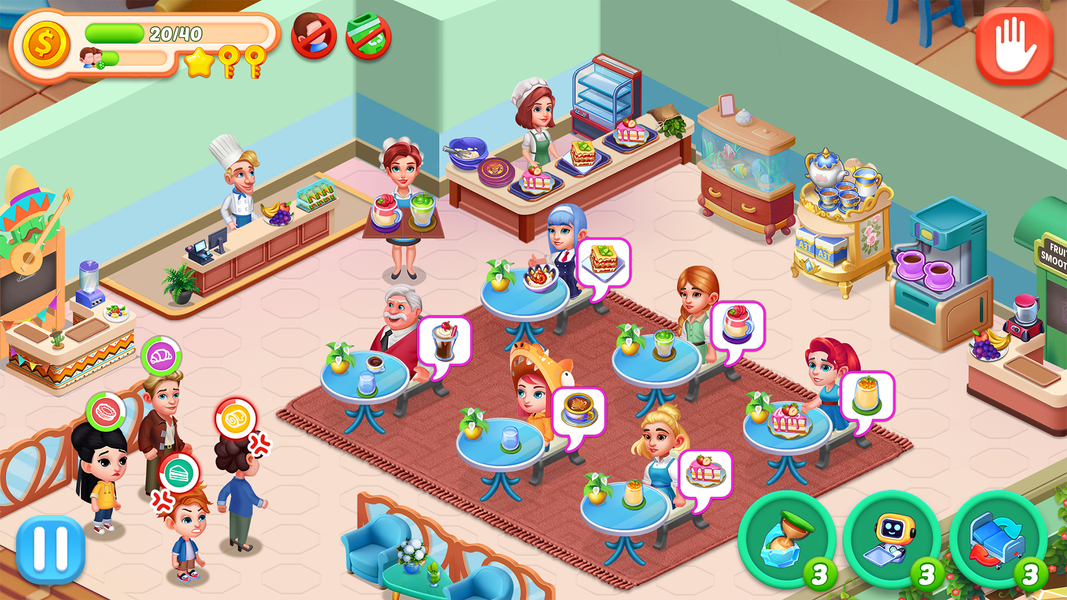 Happy Cooking: Restaurant Game - عکس بازی موبایلی اندروید