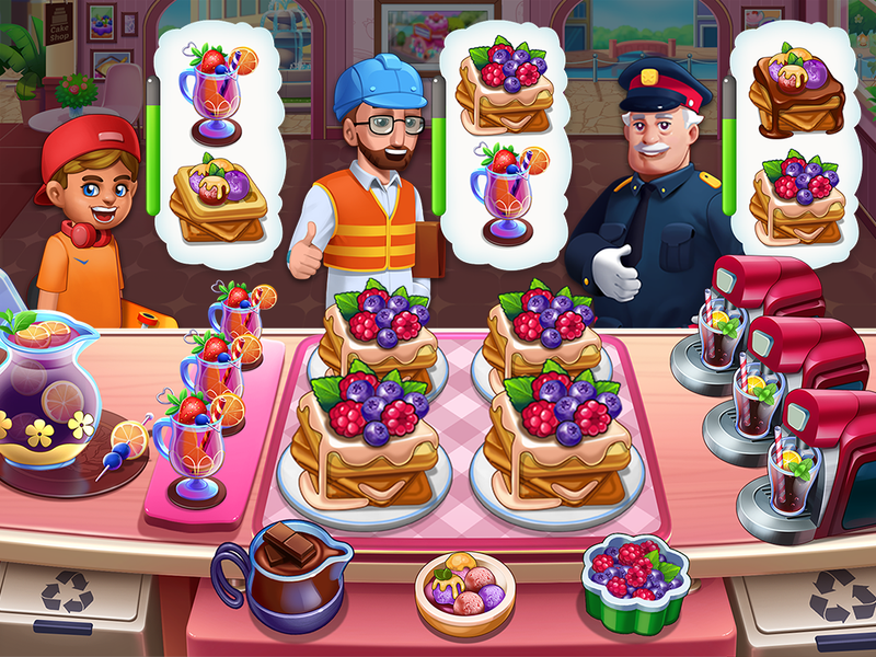 Cooking Games : Kitchen Town - Gameplay image of android game