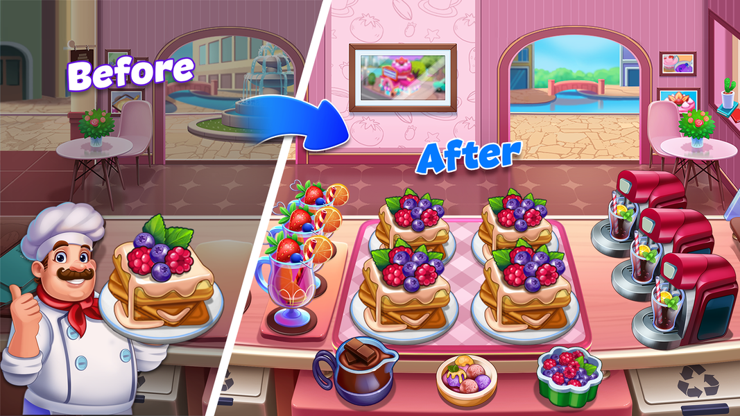 Cooking Games : Kitchen Town - Gameplay image of android game