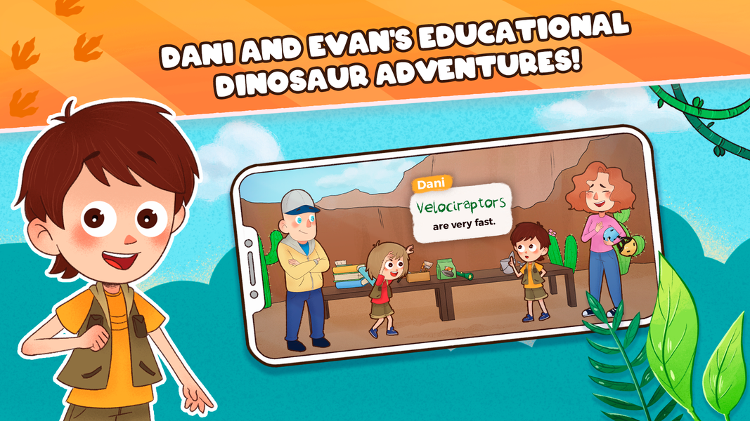 Dani and Evan: Dinosaur books - عکس برنامه موبایلی اندروید
