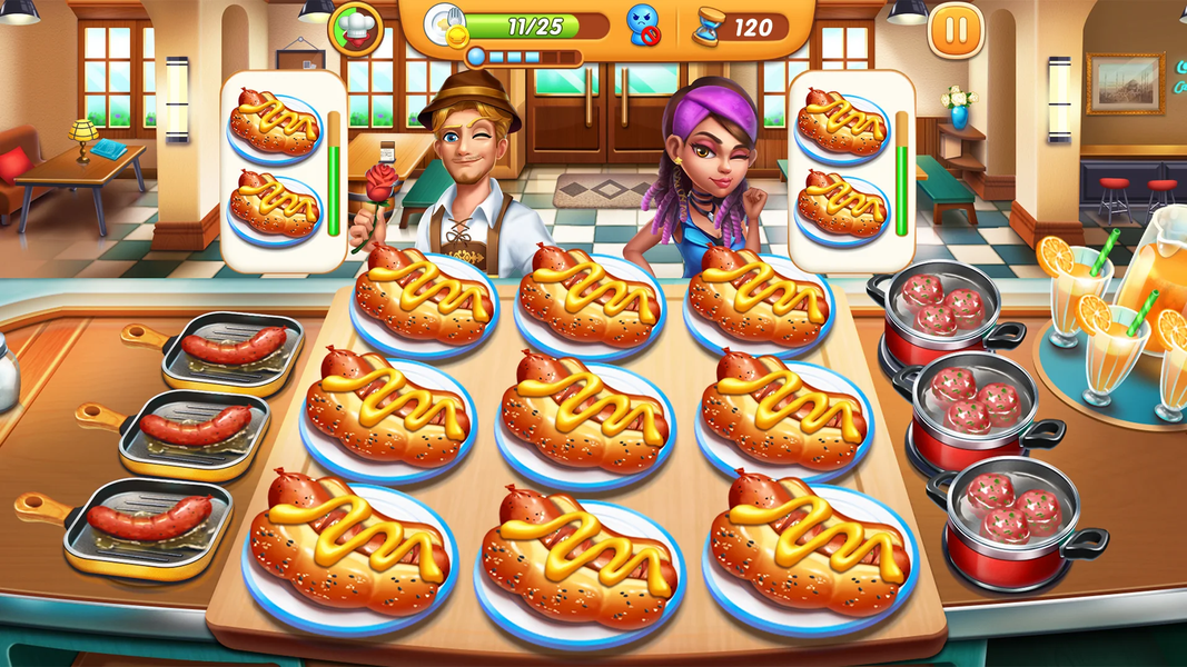 Cooking City: craze chef' s cooking games - Gameplay image of android game