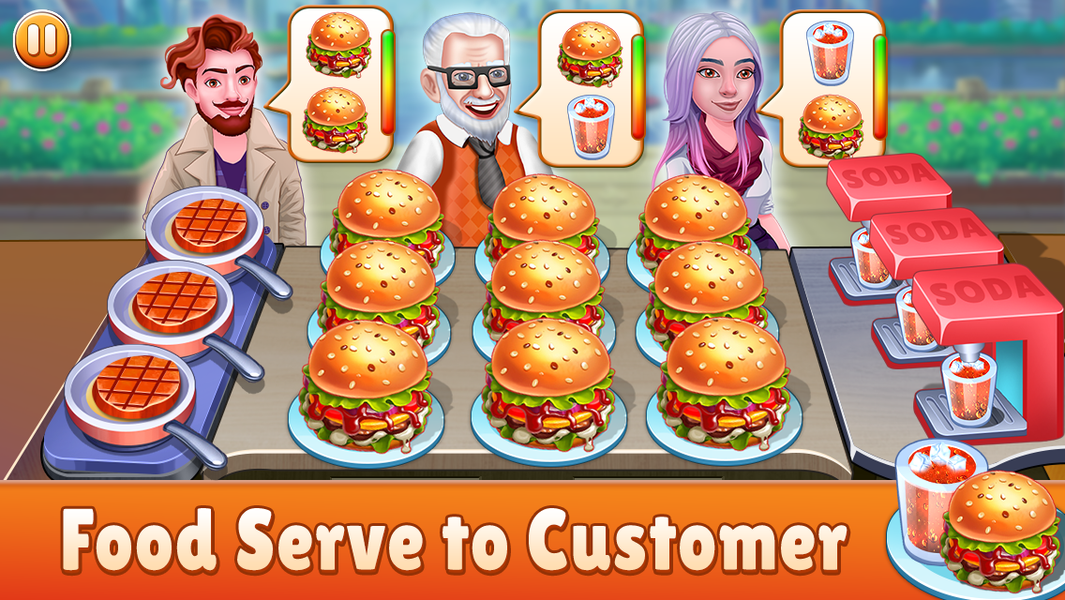 Food Serve - Cooking Games - عکس بازی موبایلی اندروید