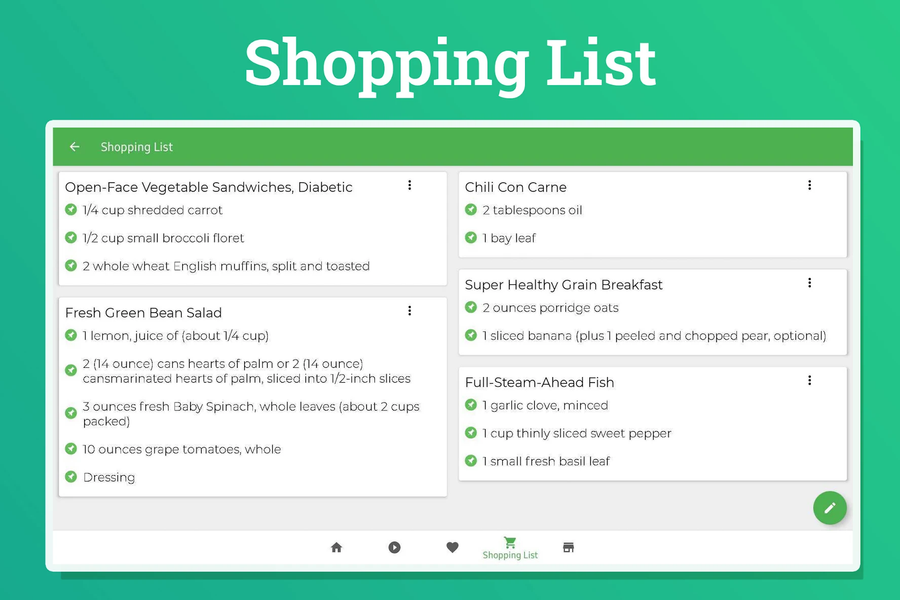 Diabetic Recipes: Healthy Food - Image screenshot of android app