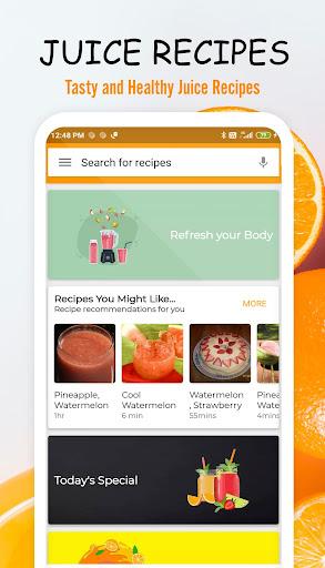 Juice Recipes & Smoothies - عکس برنامه موبایلی اندروید
