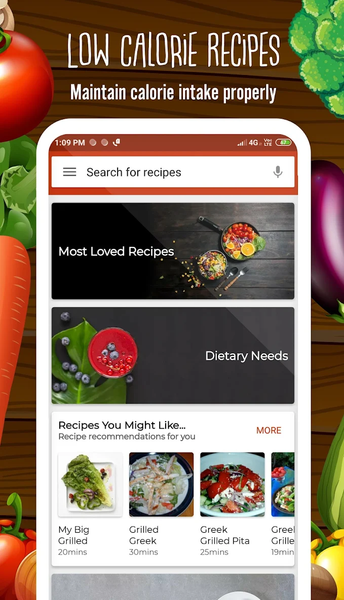 Low Calorie Recipes - Image screenshot of android app