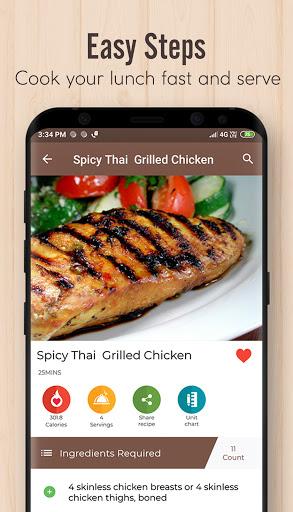 Lunch Recipes - عکس برنامه موبایلی اندروید