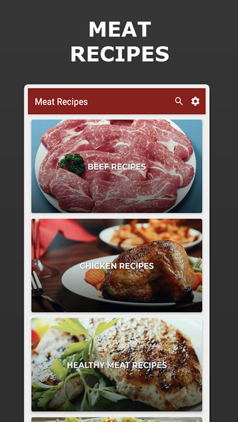 Meat Recipes - Image screenshot of android app