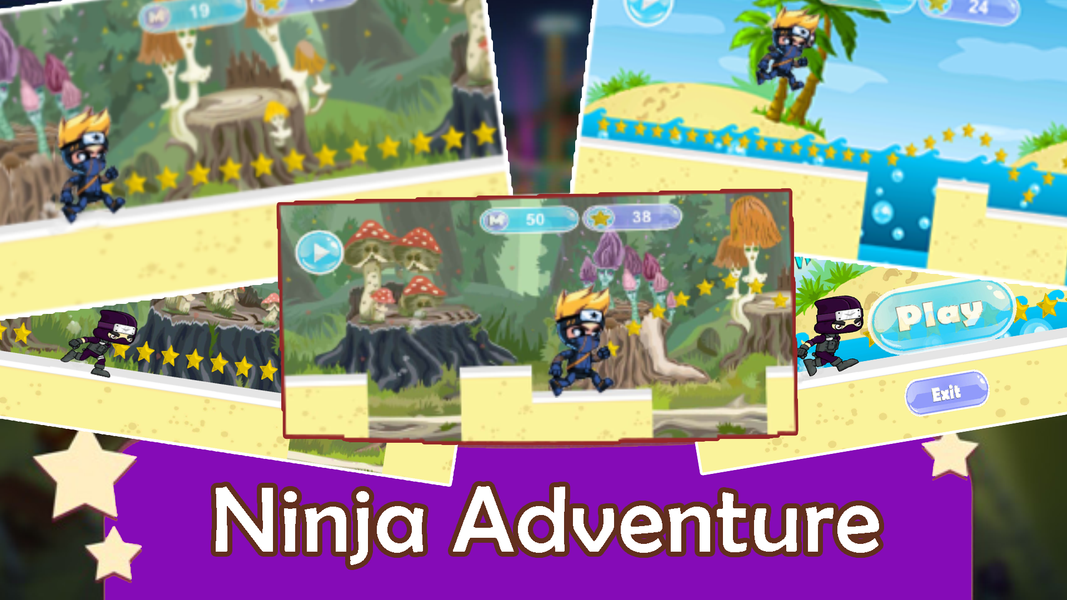 Ninja cookie Running Adventure - Gameplay image of android game