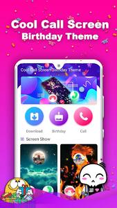 Cool CallScreen-Birthday Theme - Image screenshot of android app