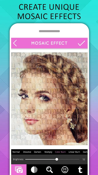 Mosaic Photo Effects - Image screenshot of android app