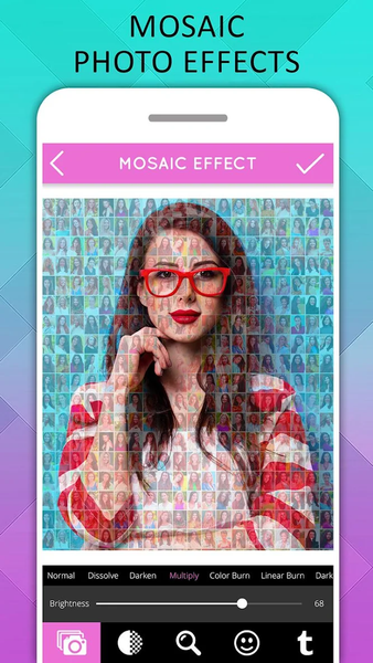 Mosaic Photo Effects - عکس برنامه موبایلی اندروید