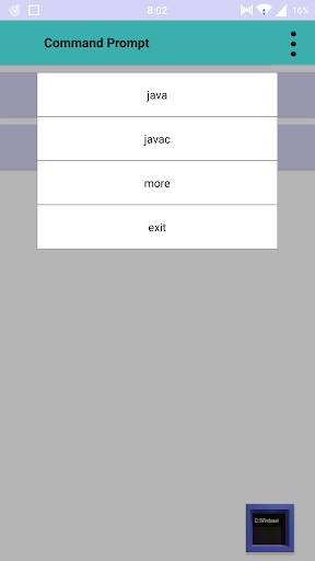Command Prompt - Image screenshot of android app