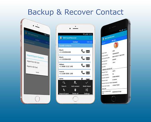 SIM Card Recover & Manager - عکس برنامه موبایلی اندروید