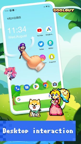 Pixel Shimeji - Desktop Pet - Image screenshot of android app
