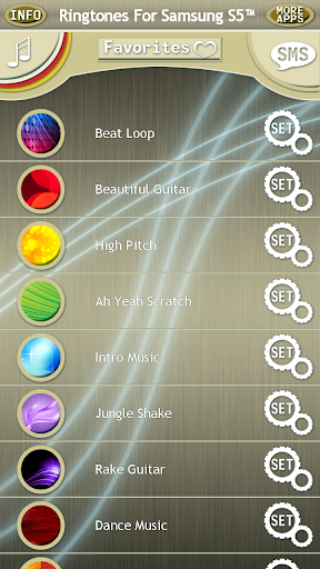 Ringtones for Samsung S۵™ - عکس برنامه موبایلی اندروید