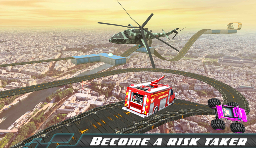Ultimate 3D Ramp Car Racing Ga - Gameplay image of android game